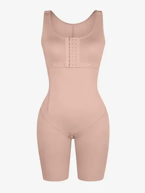 Full body shapewear compression girdle Fajas tummy control underwear | women's solid zipper shapewear, butt lifter - Image 2