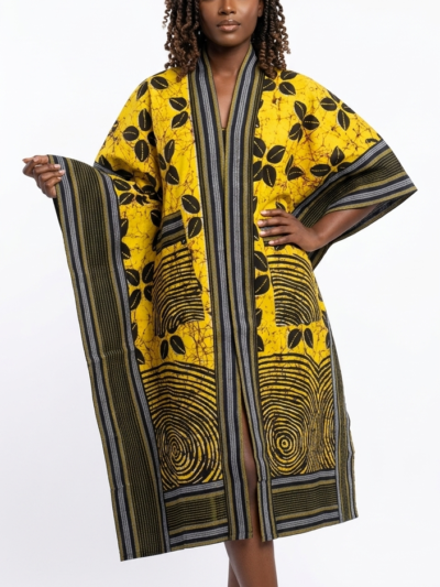 Longline Ankara Kimono Jacket