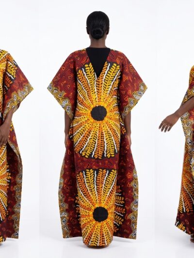 The Sunset Lace-Detail Maxi Kaftan